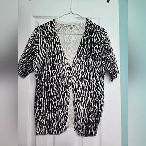 Talbots Zebra Print Sweater Size Sp